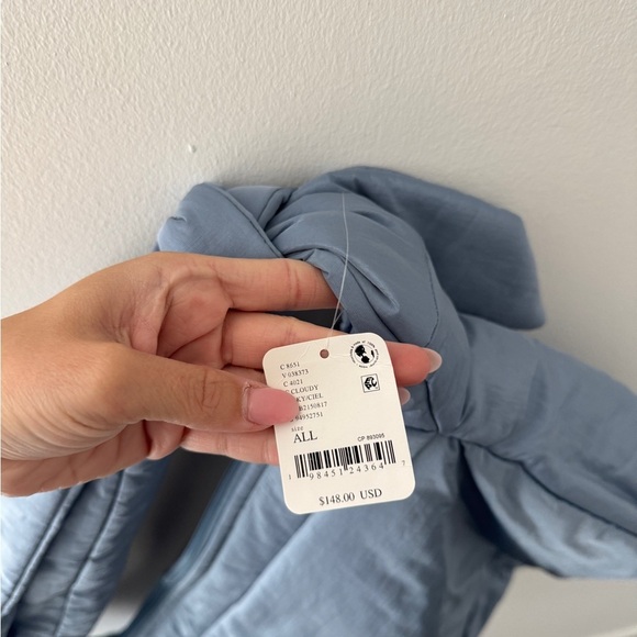 FREE PEOPLE NWT Plush Power Caryall Bag in Blue - Picture 10 of 11